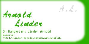 arnold linder business card